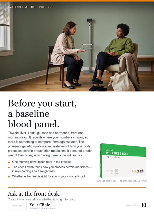 Weight management clinic poster